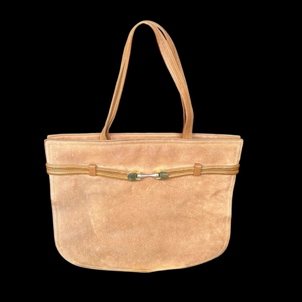 Vintage Suede Tote Bag